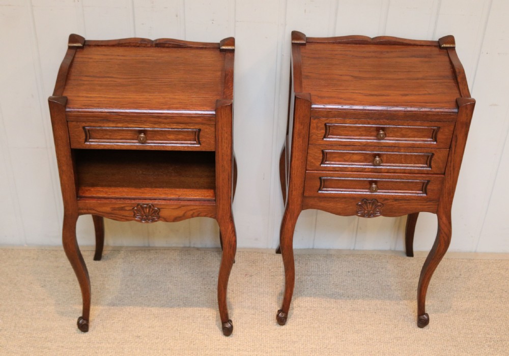 Pair Of French Oak Bedside Cabinets View IV