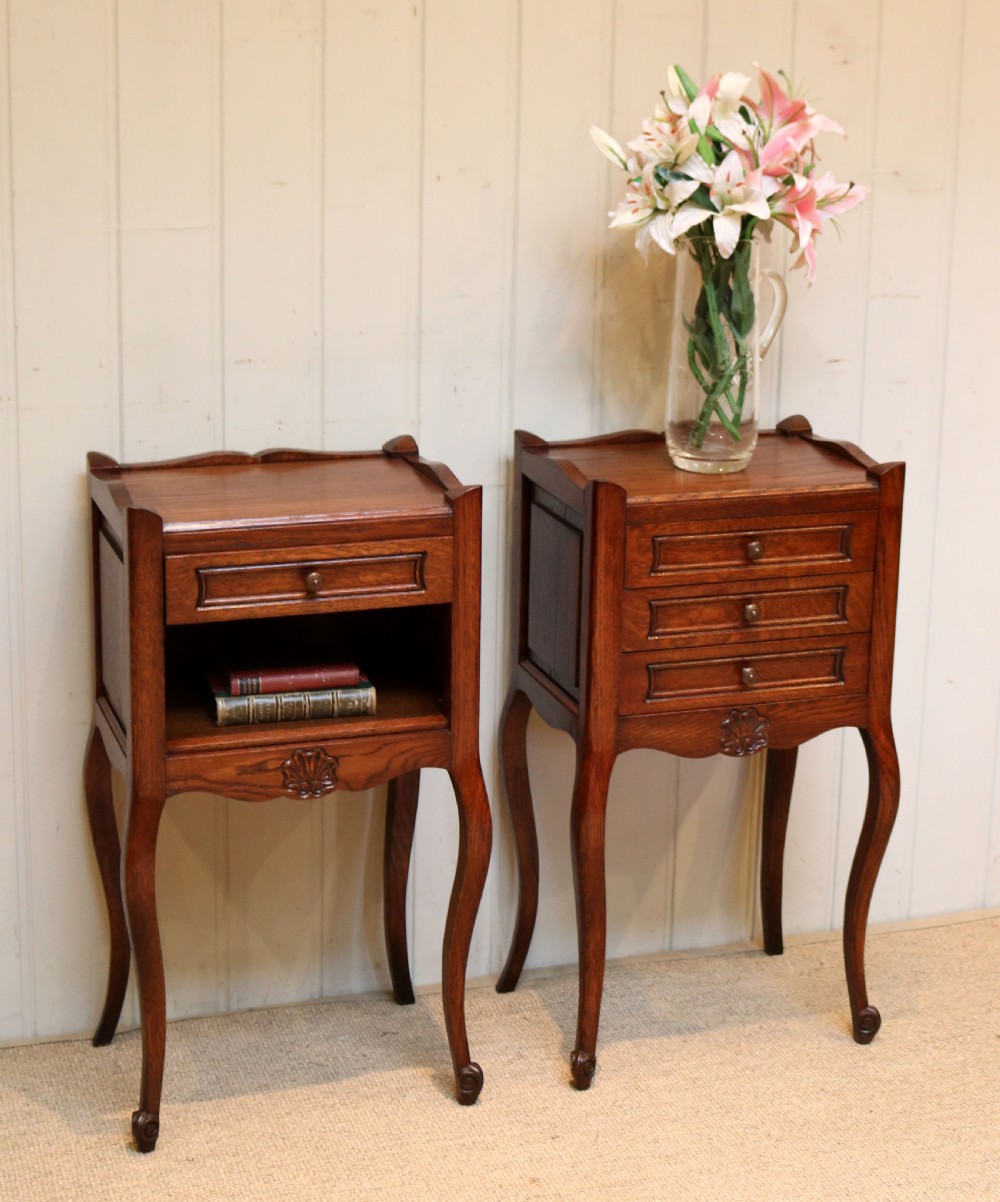 Pair Of French Oak Bedside Cabinets View VII