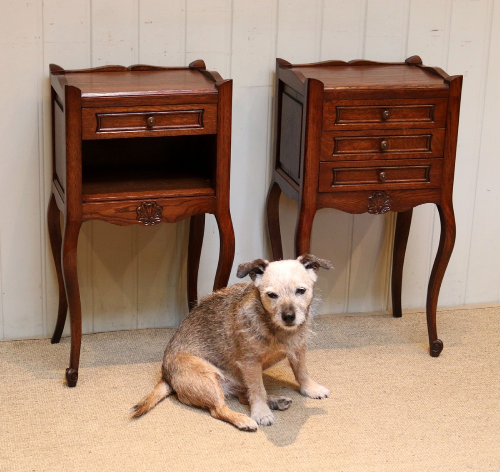 Pair Of French Oak Bedside Cabinets View VIII