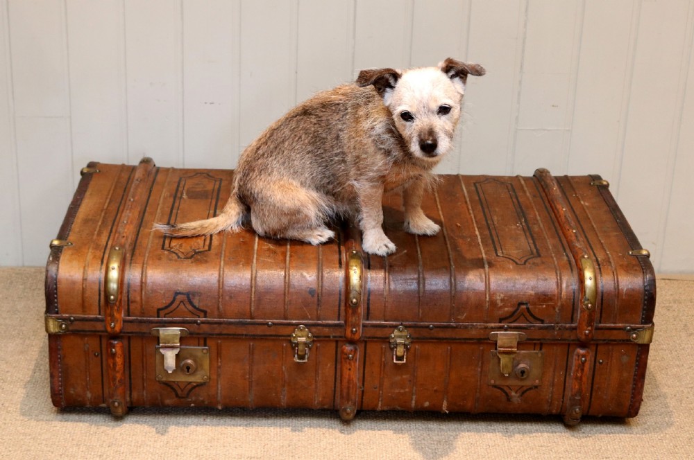 Late 19th Century Wooden Bound Trunk View VII