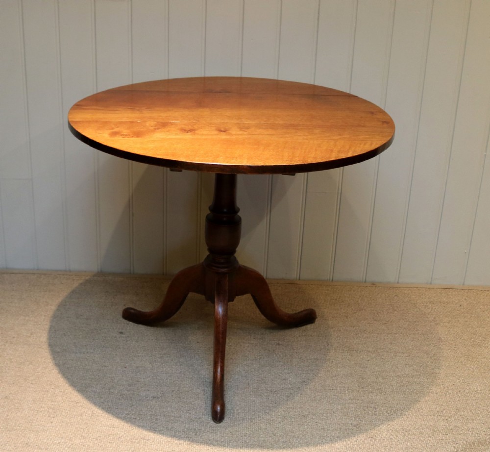 Georgian Oak Tilt Top Table View II