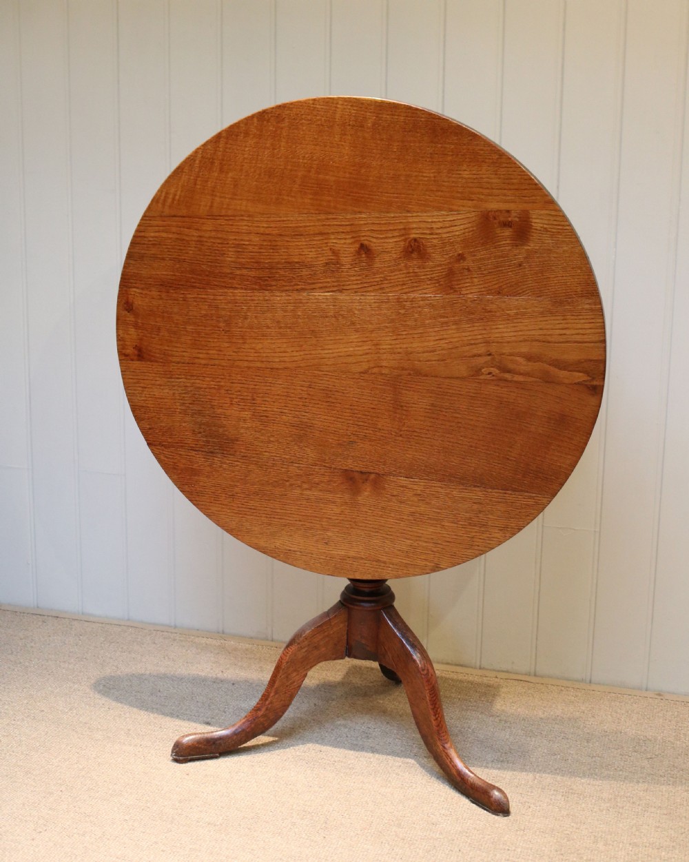 Georgian Oak Tilt Top Table View III