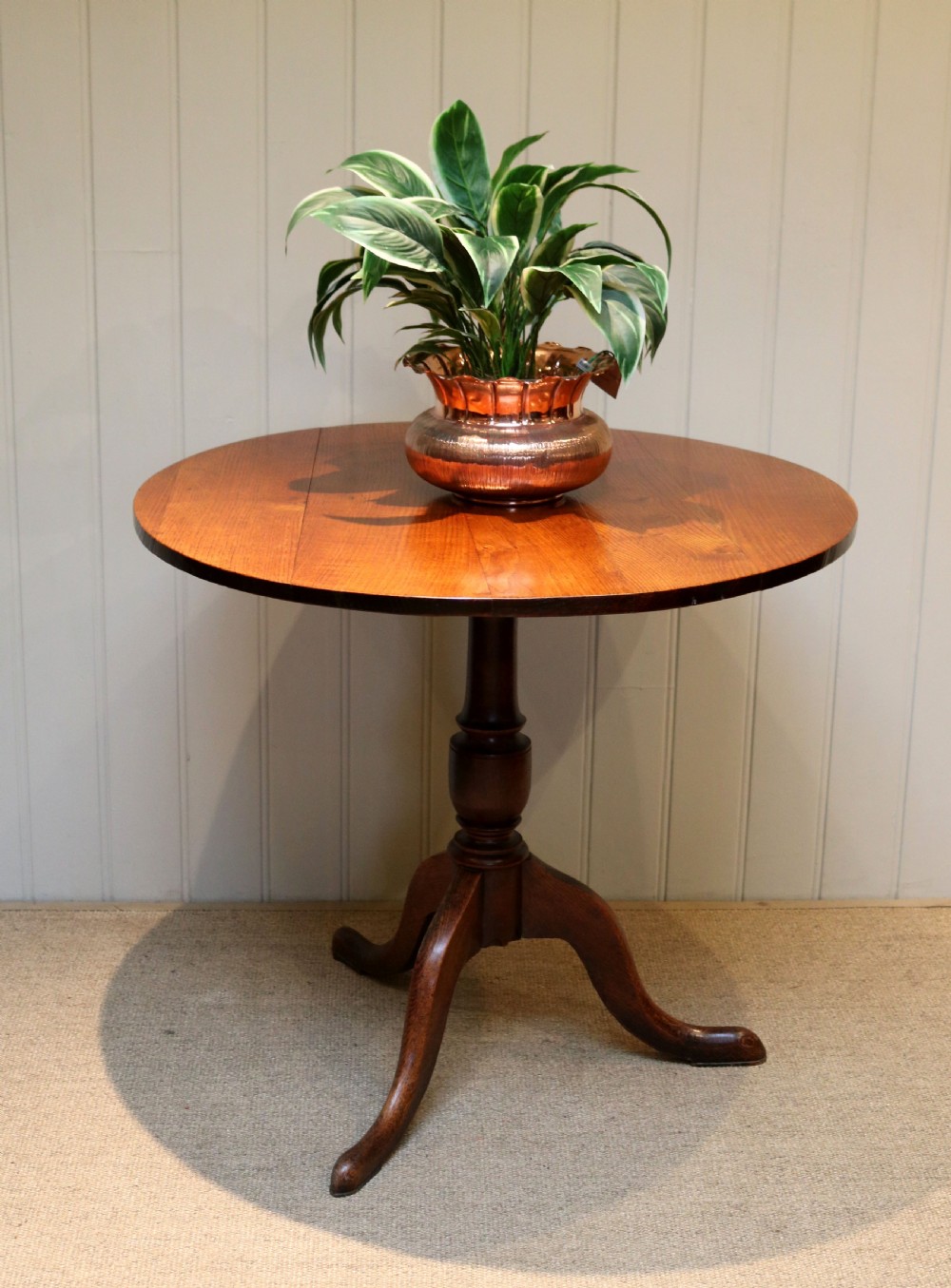 Georgian Oak Tilt Top Table View IV