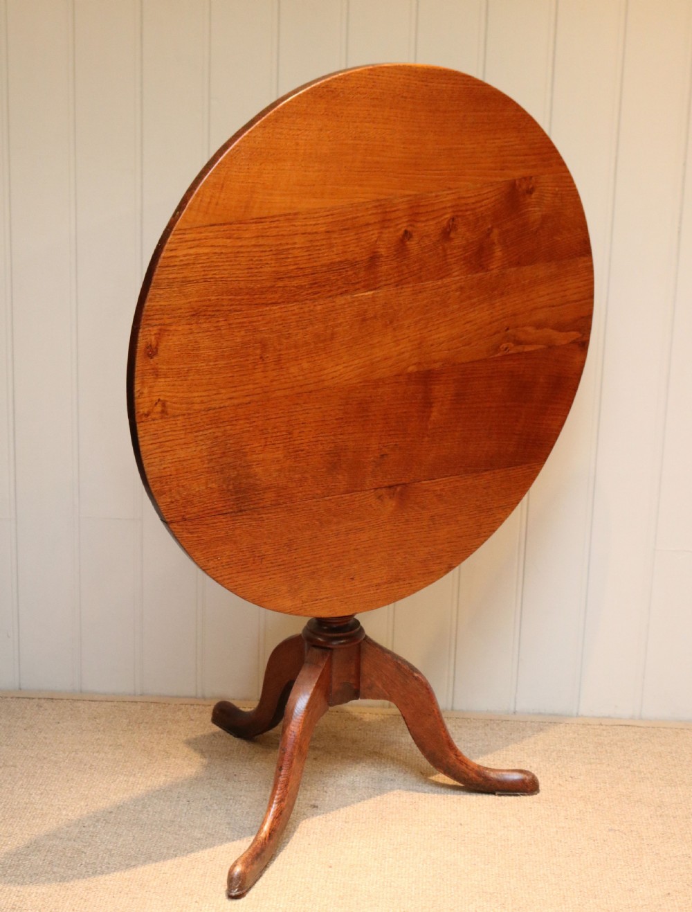 Georgian Oak Tilt Top Table View IX