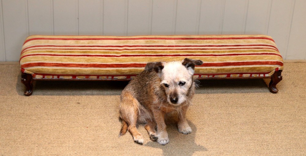 Long Walnut Victorian Foot Stool View V