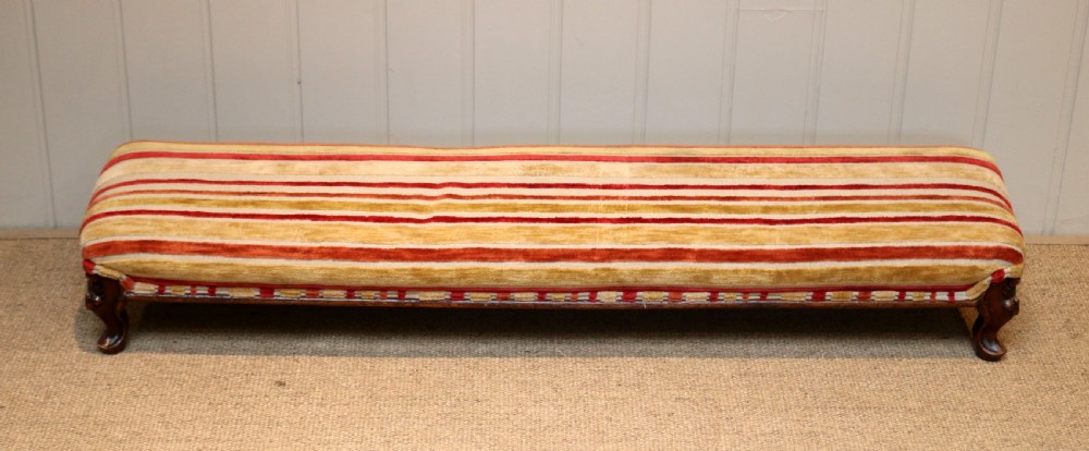Long Walnut Victorian Foot Stool View VII