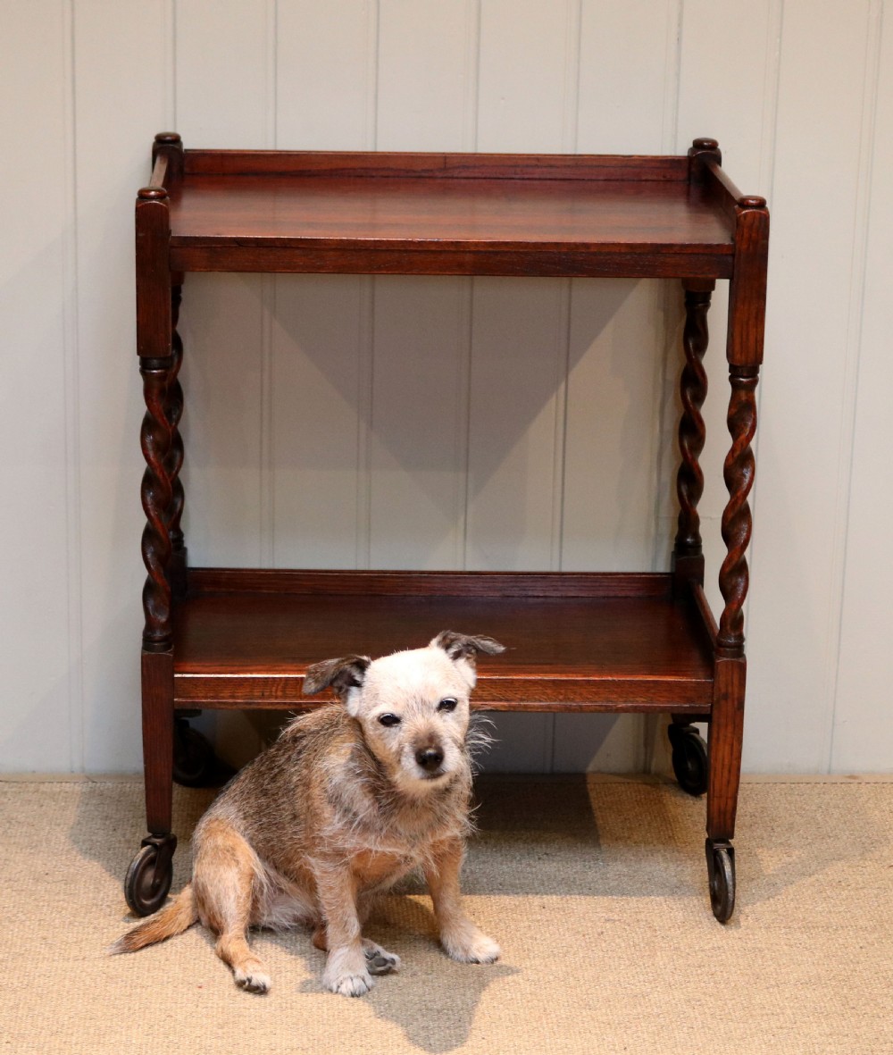 Oak Tea Trolly View II