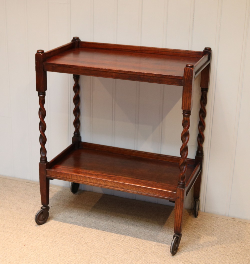 Oak Tea Trolly View III