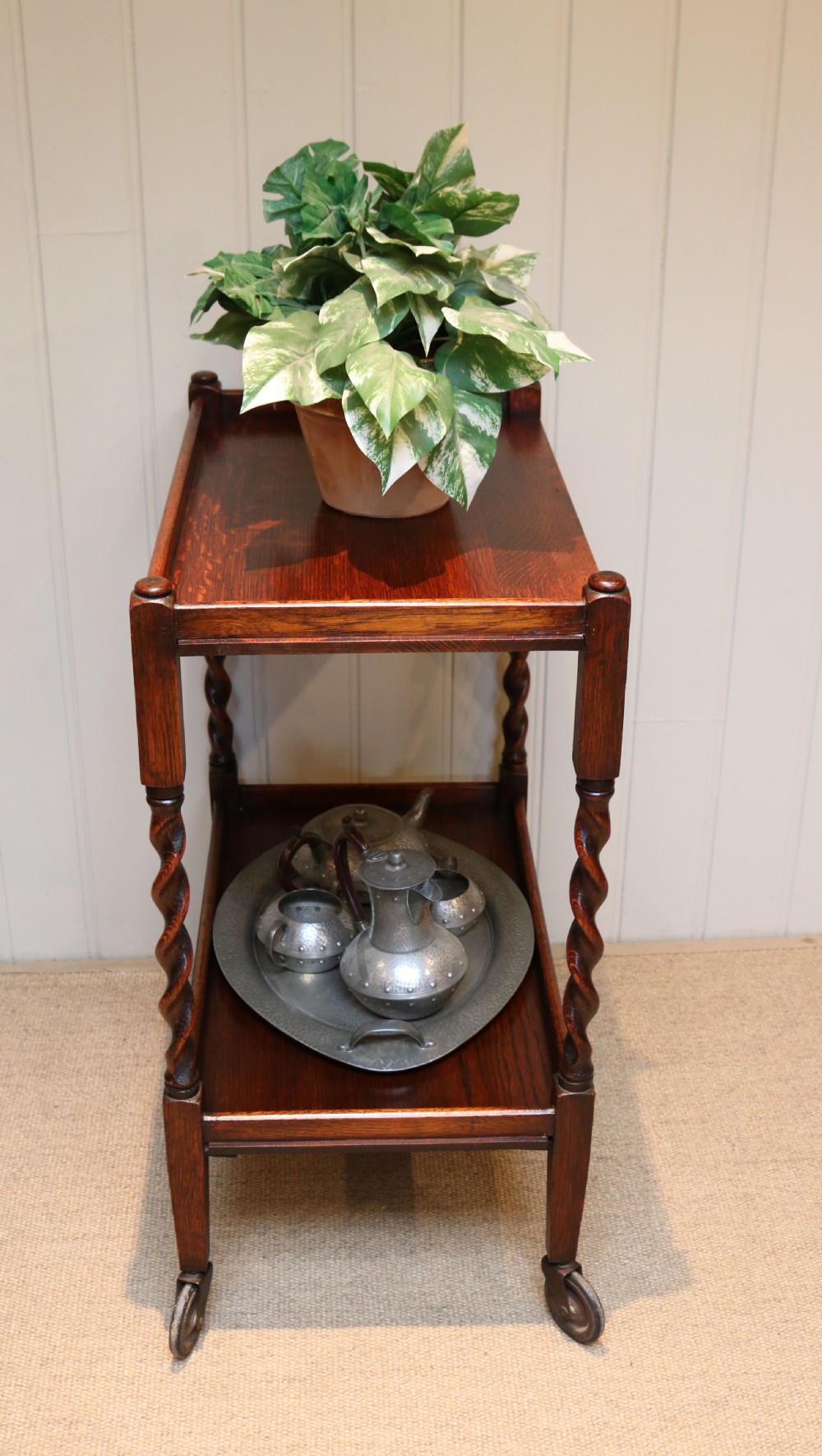 Oak Tea Trolly View IV