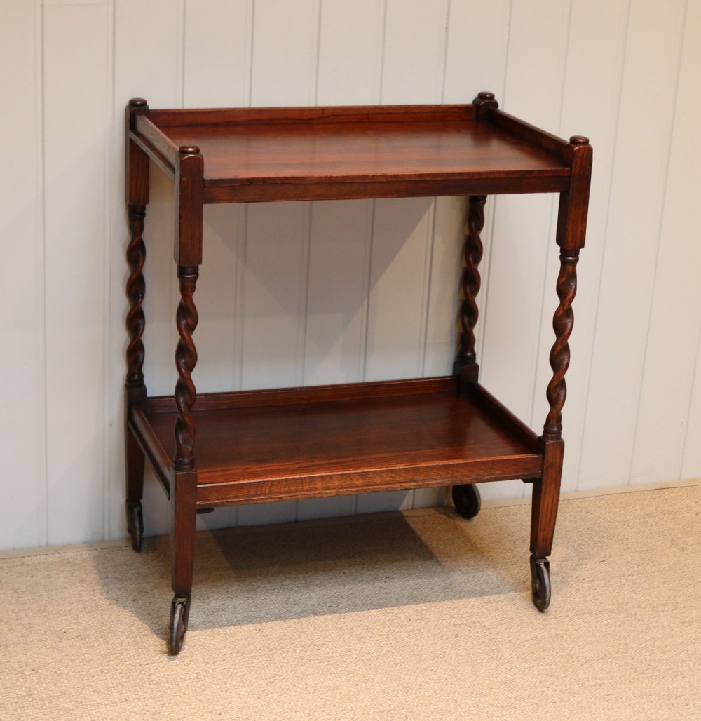 Oak Tea Trolly View V
