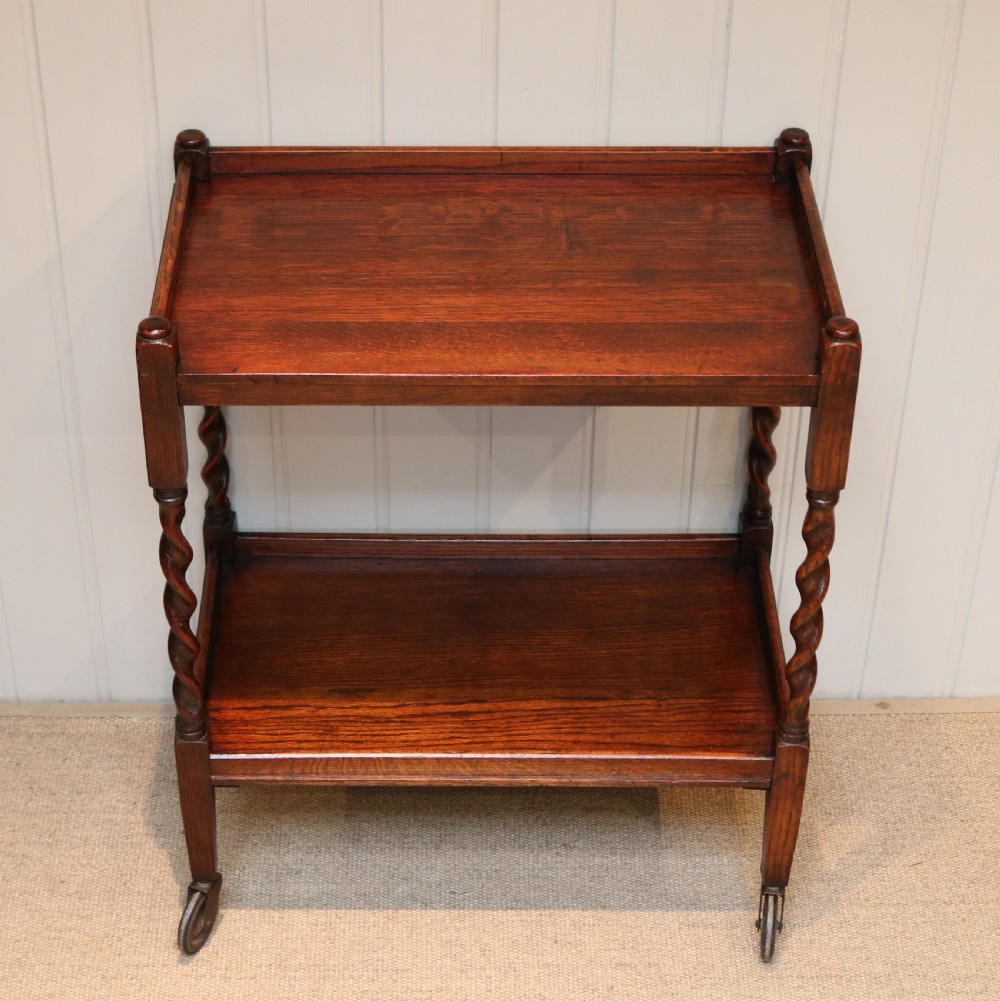 Oak Tea Trolly View VII