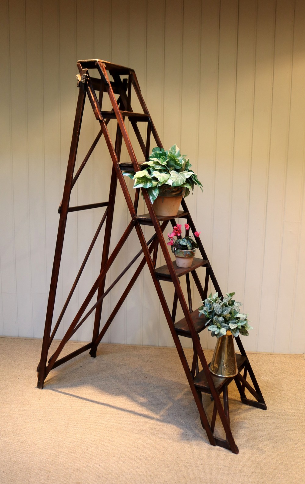 Late 19th Century Lattislap Step Ladder View II