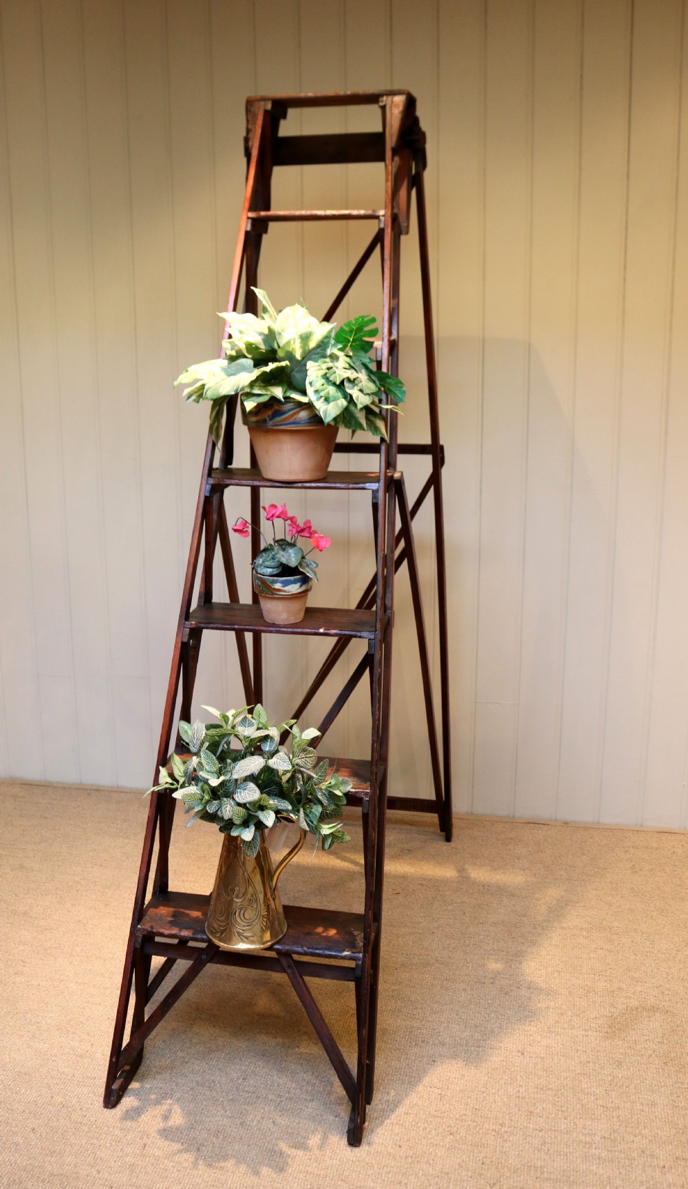 Late 19th Century Lattislap Step Ladder View III