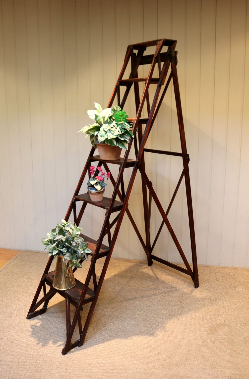 Late 19th Century Lattislap Step Ladder View V
