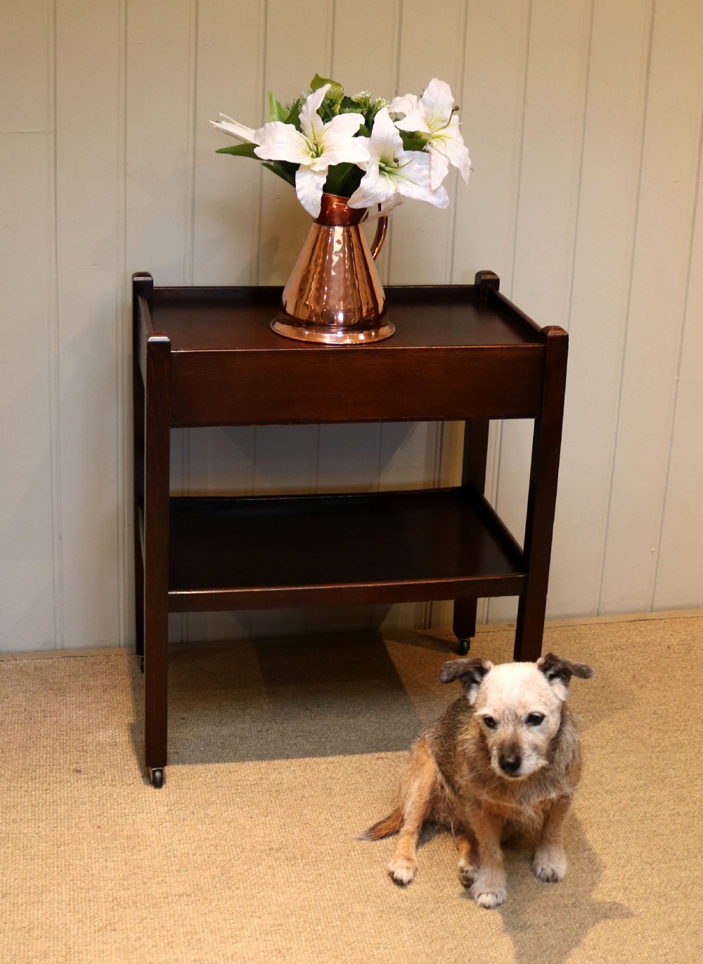 1930s Oak Tea Trolly View VI