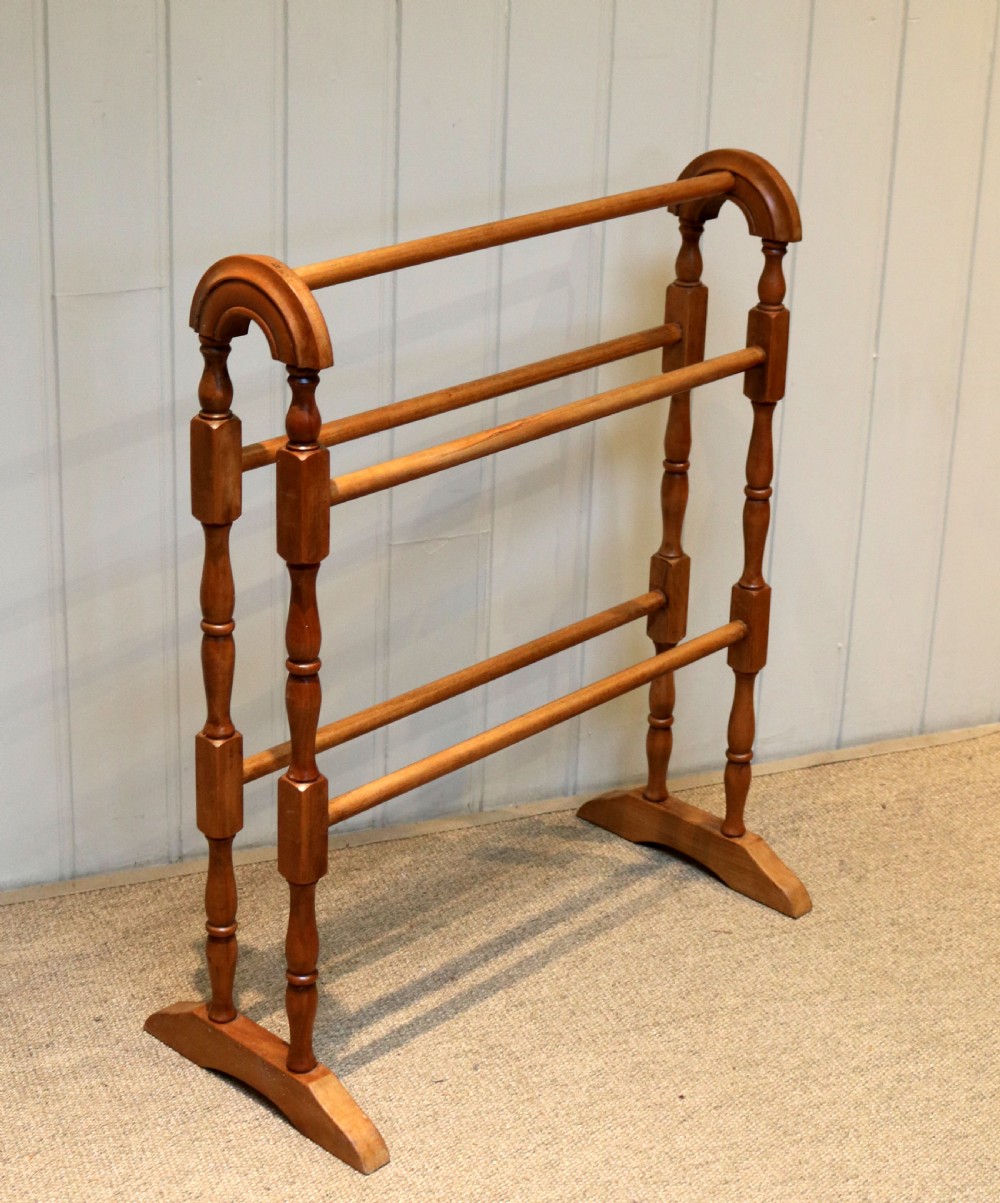 Edwardian Pine Towel Rail View V