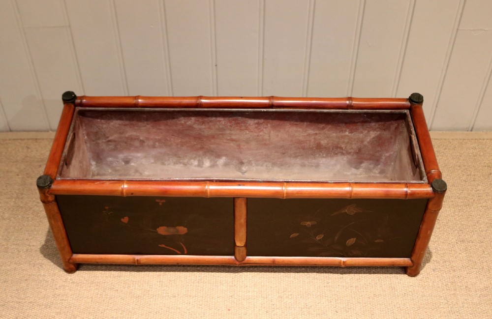 Late 19th Century Bamboo Framed Planter View VI