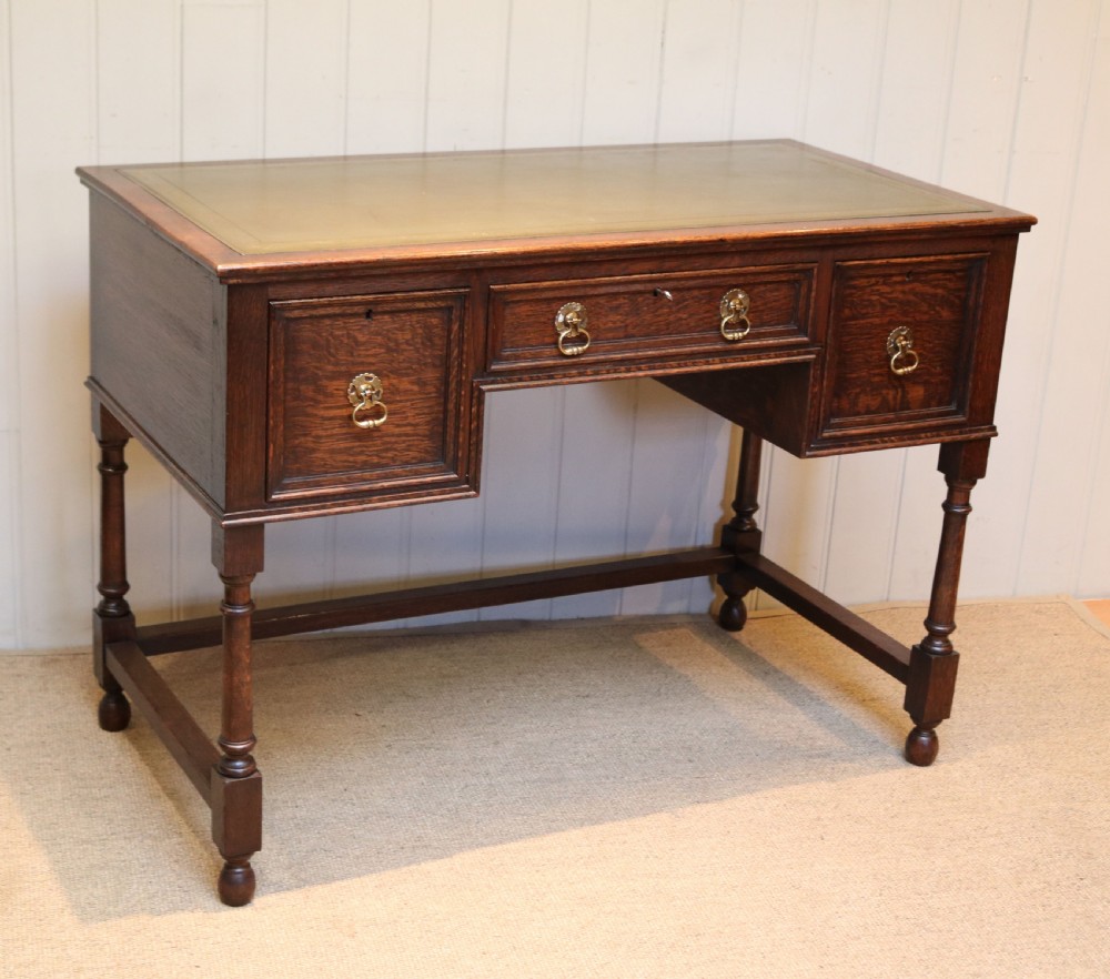 Solid Oak Writing Desk View III