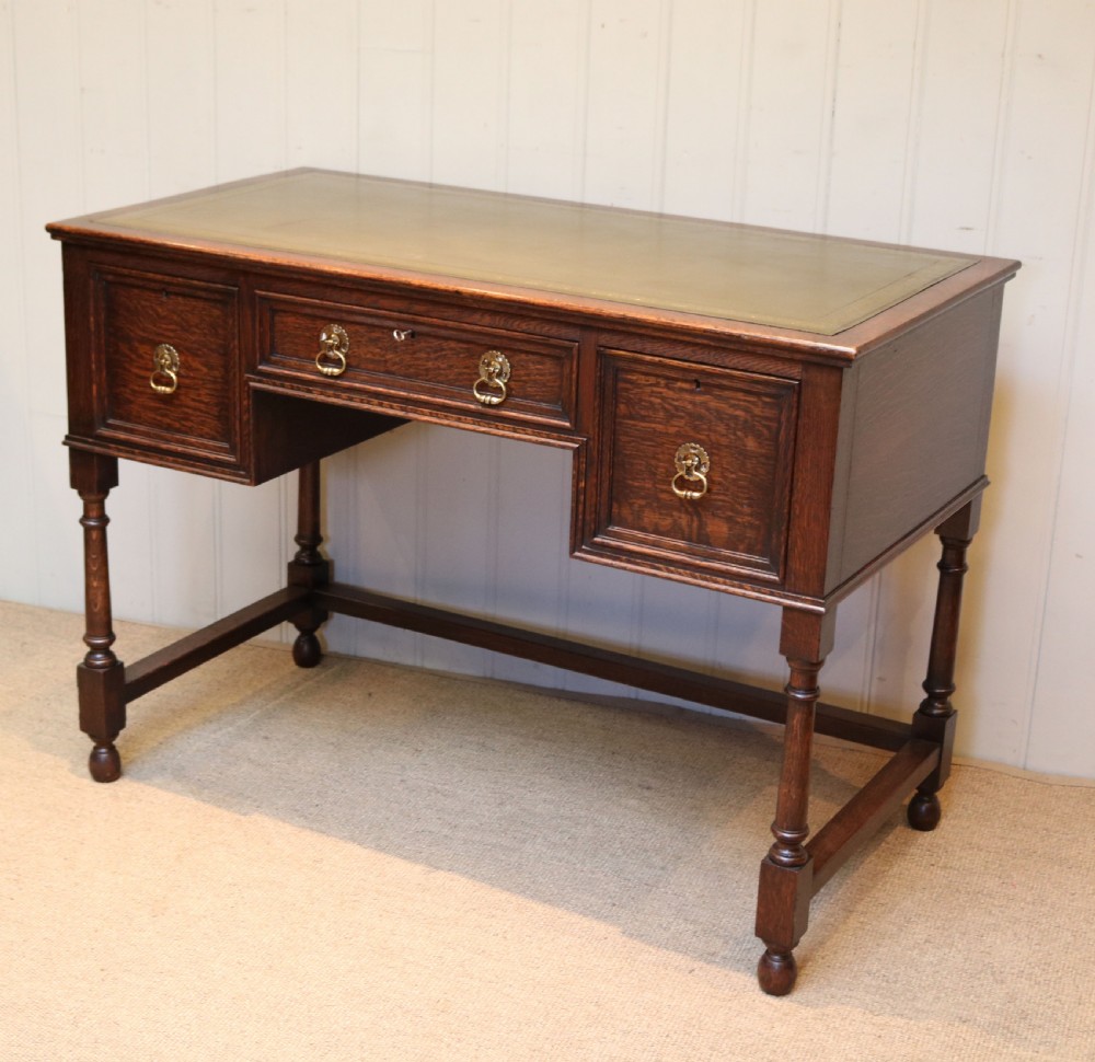 Solid Oak Writing Desk View IV