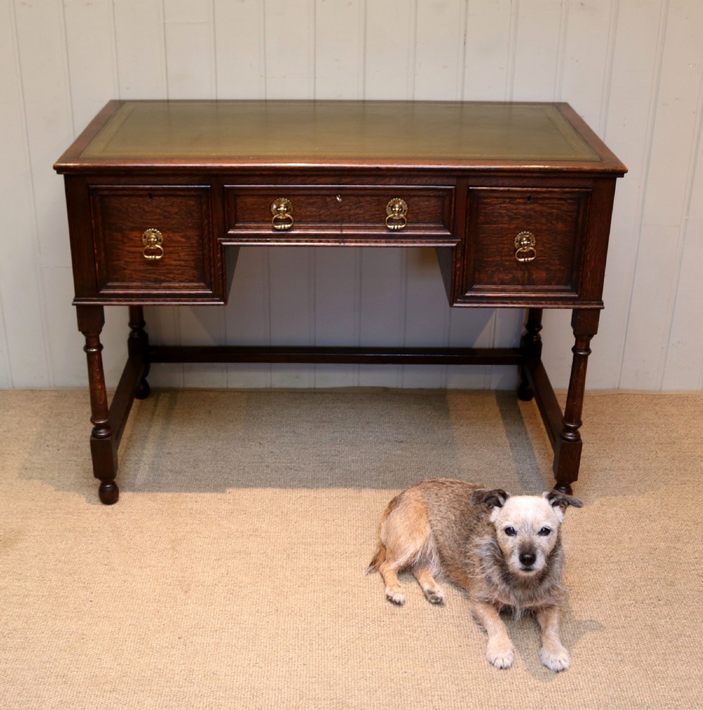 Solid Oak Writing Desk View VI