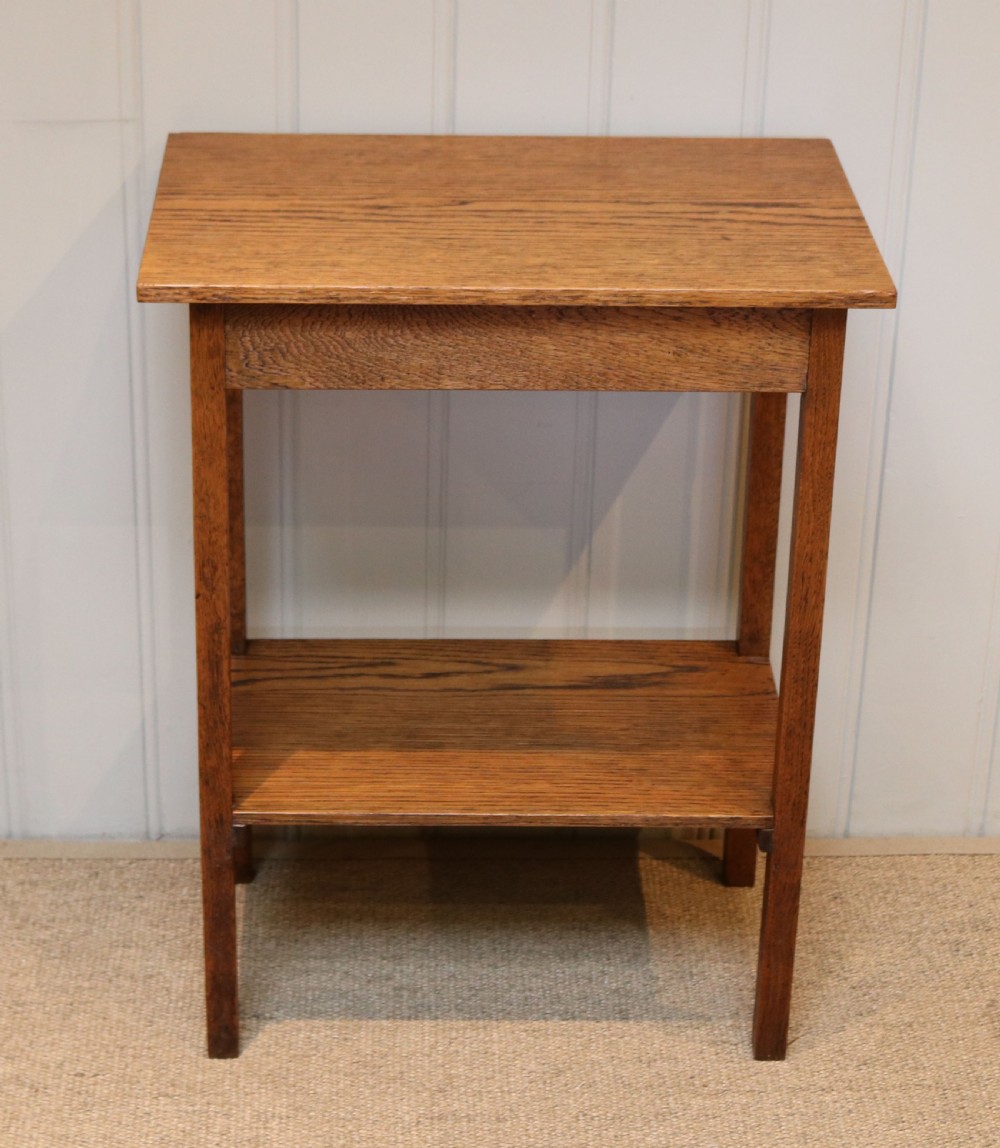 Small Oak Two Tier Table