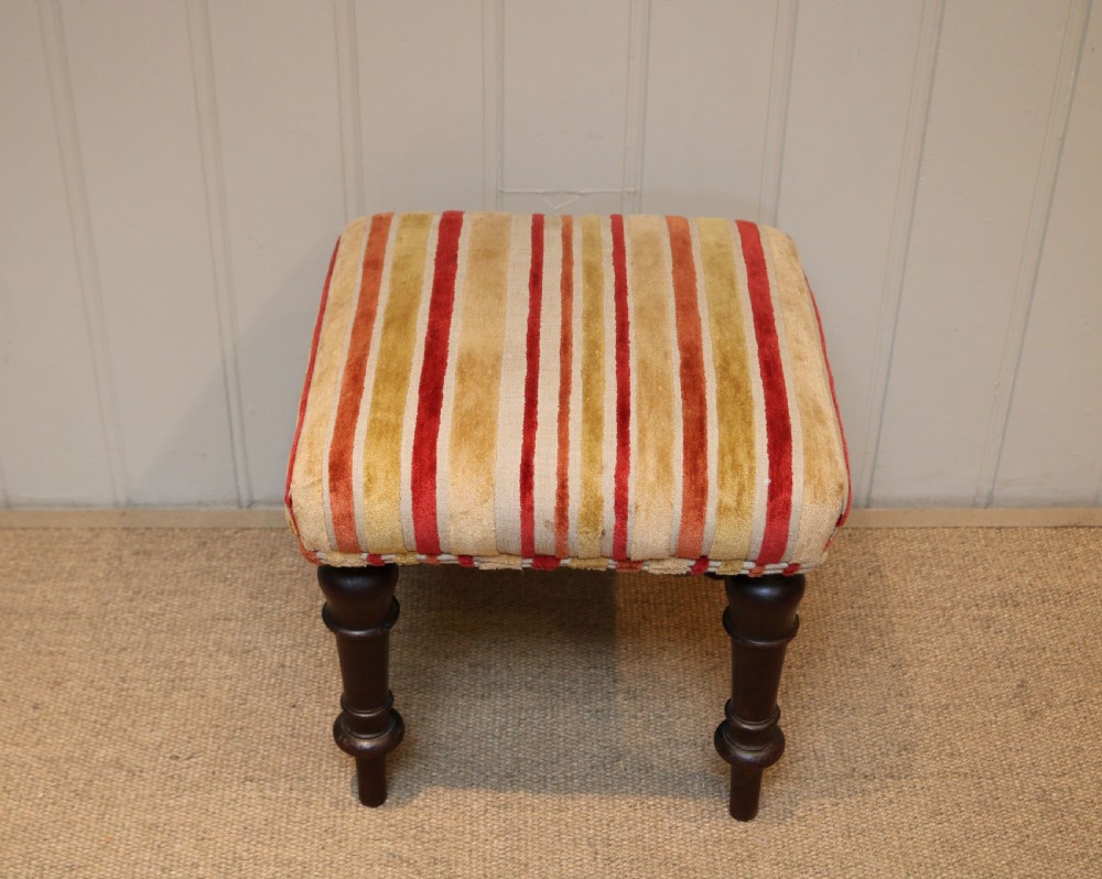 Small Victorian Footstool View IV