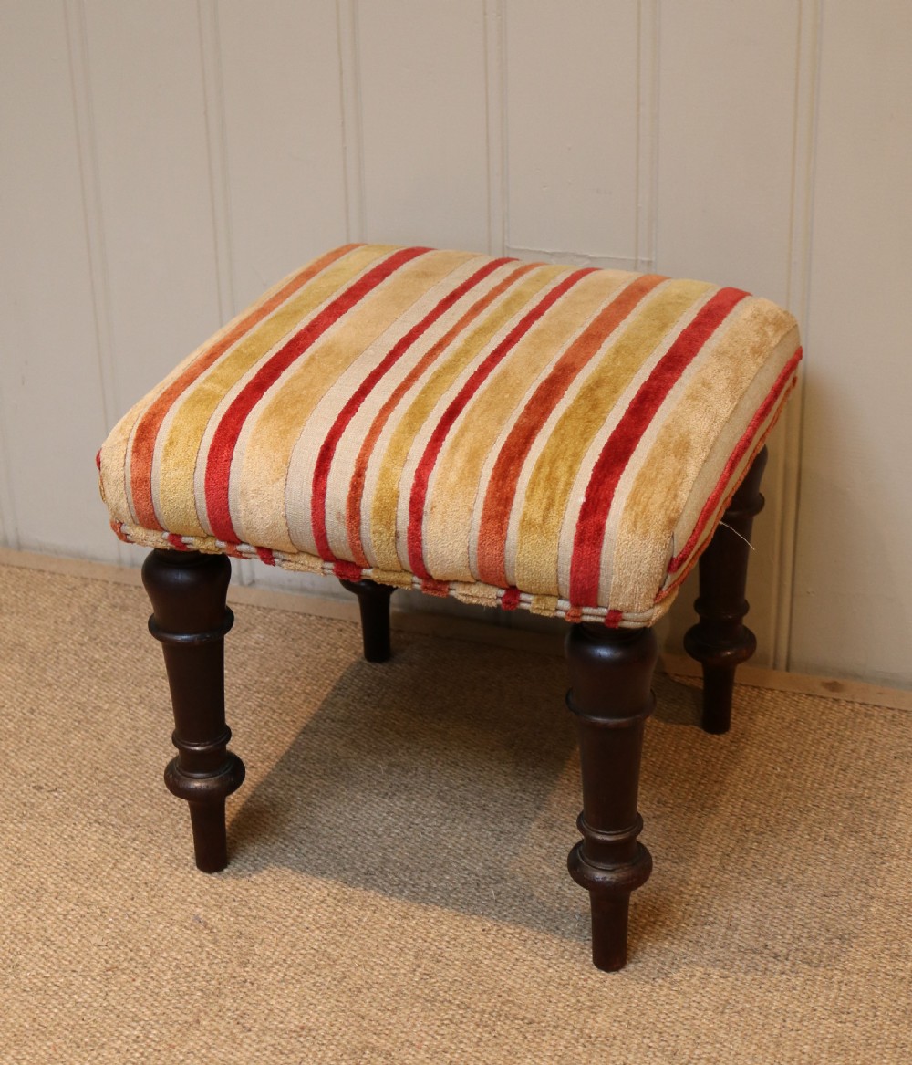 Small Victorian Footstool View VI