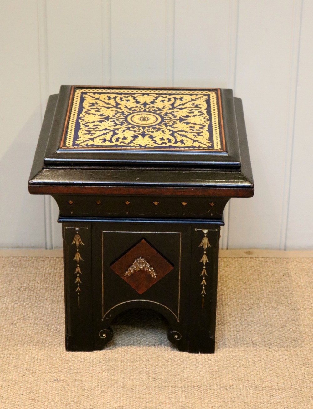 Aesthetic Period Lacquered Plant Stand