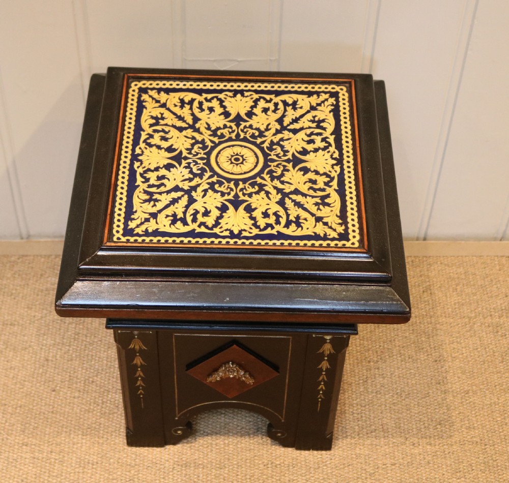 Aesthetic Period Lacquered Plant Stand View IV