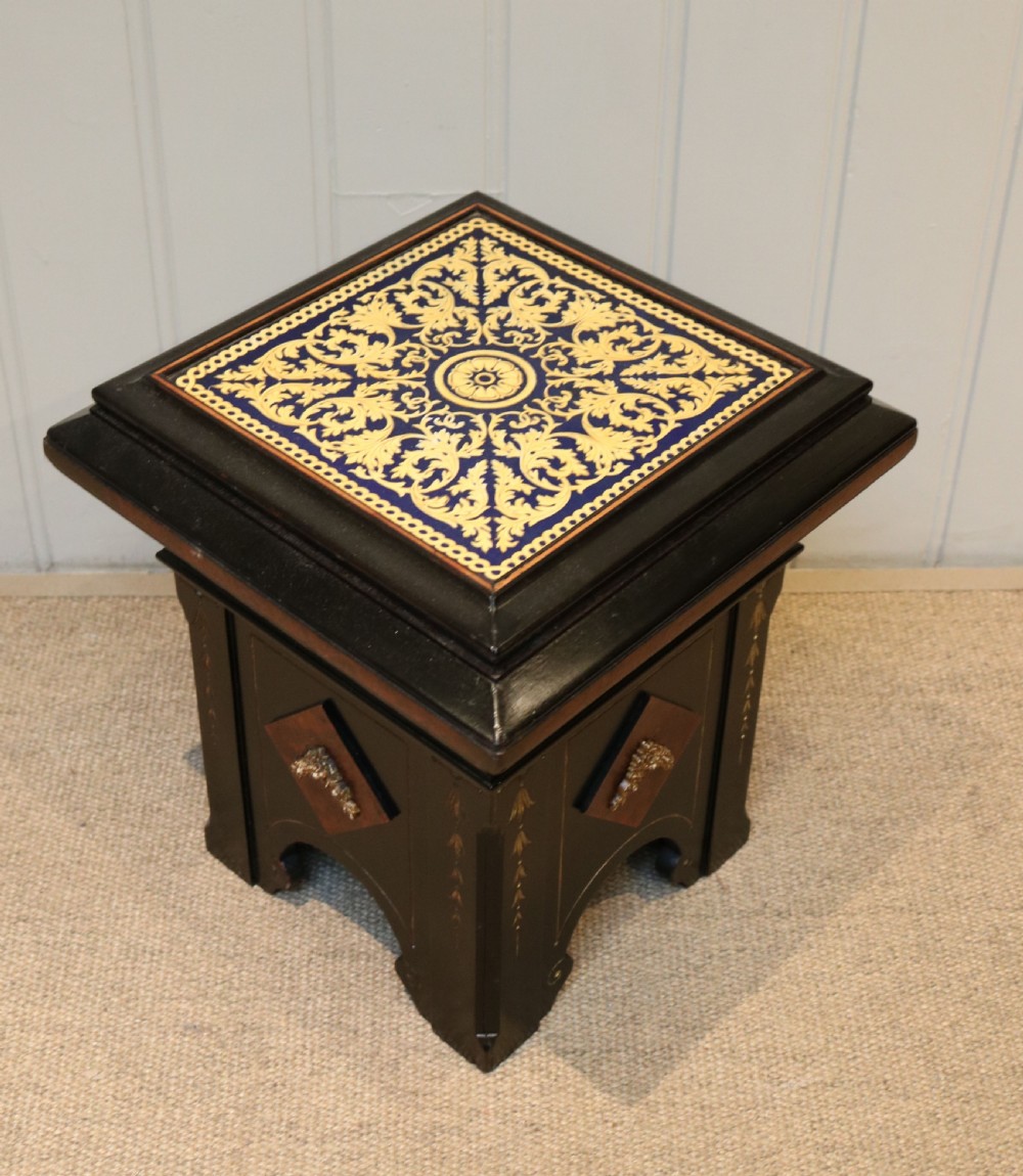 Aesthetic Period Lacquered Plant Stand View V