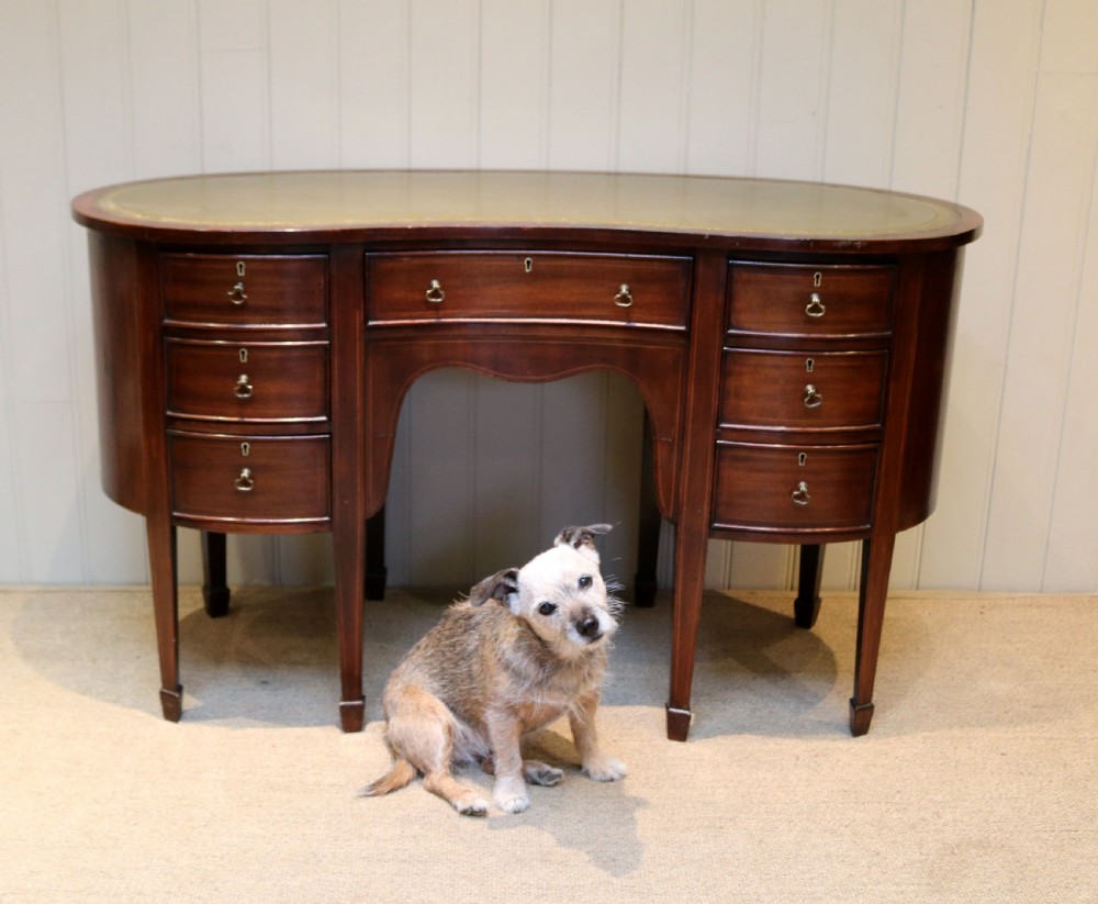 Mahogany Kidney Shaped Desk View VII
