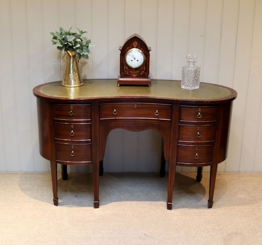 Mahogany Kidney Shaped Desk View VIII