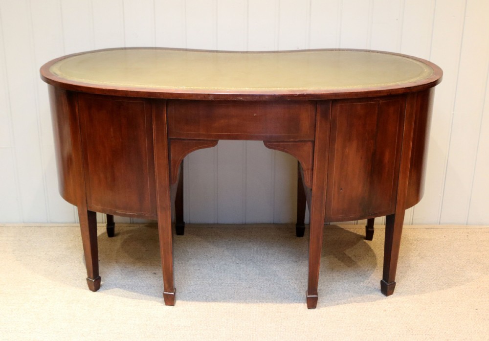 Mahogany Kidney Shaped Desk View IX