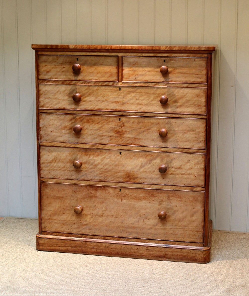Substantial Satinwood Dressing Chest Of Drawers View II