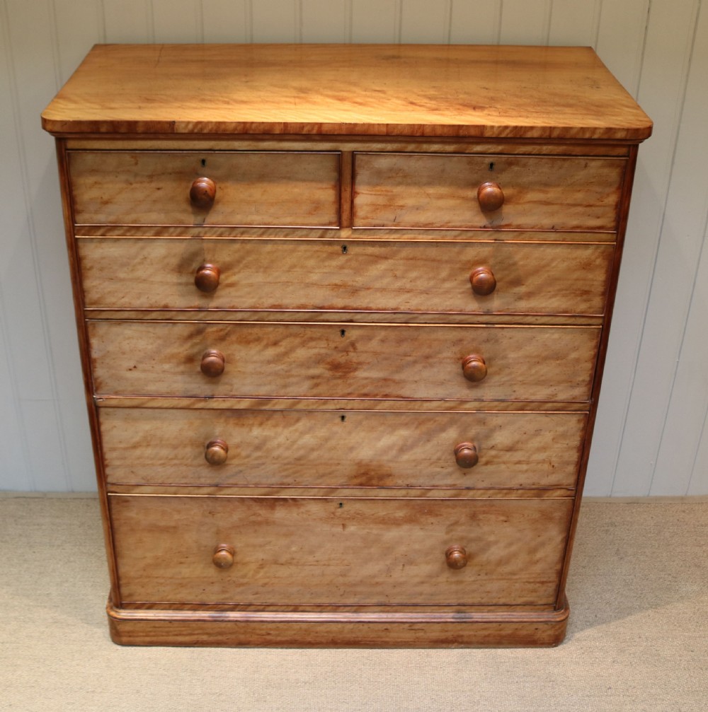Substantial Satinwood Dressing Chest Of Drawers View III