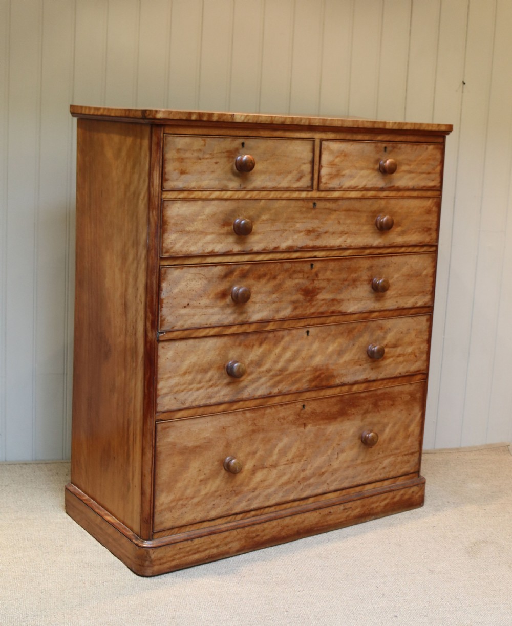 Substantial Satinwood Dressing Chest Of Drawers View V