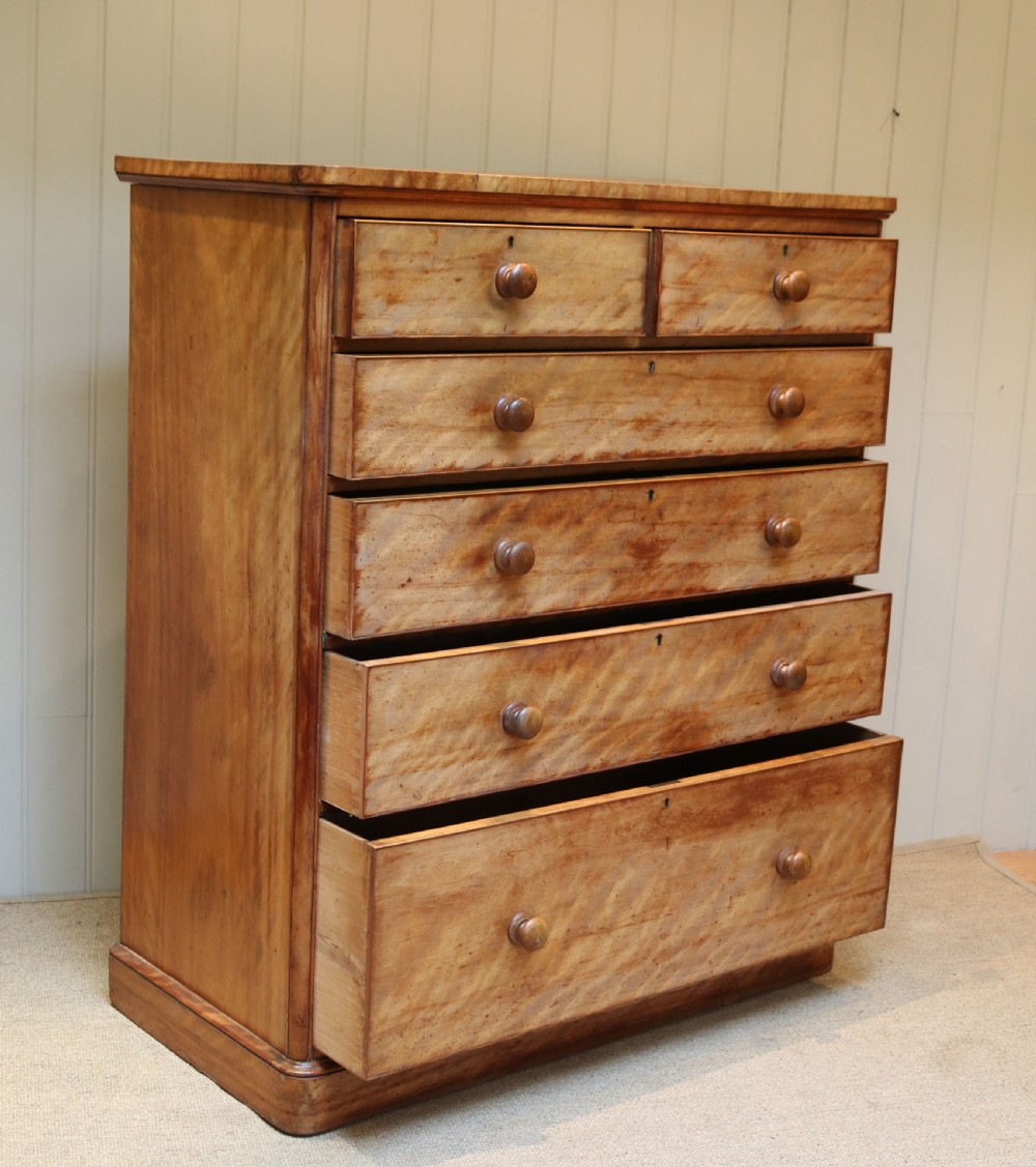 Substantial Satinwood Dressing Chest Of Drawers View VI