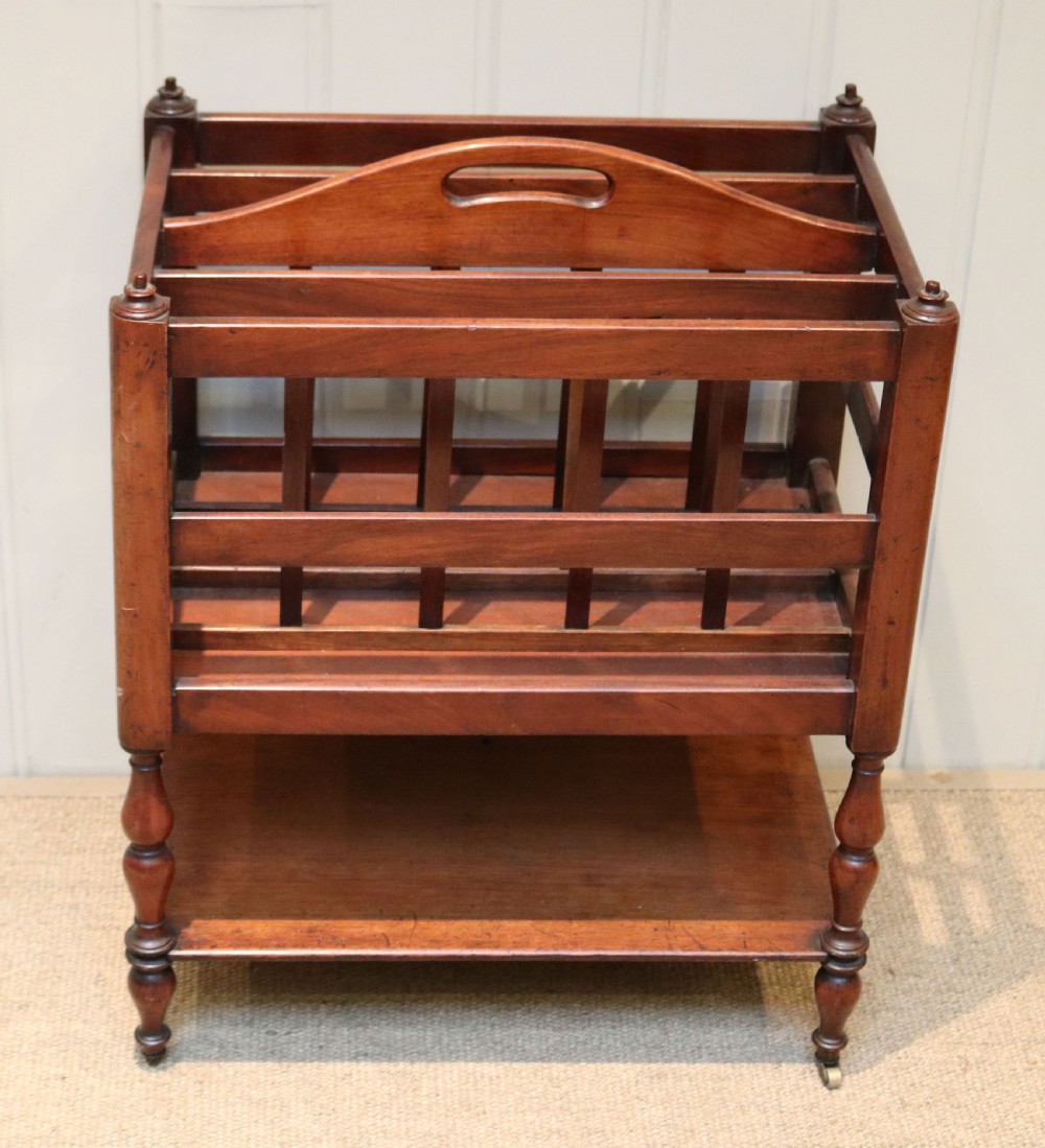 Victorian Mahogany Canterbury