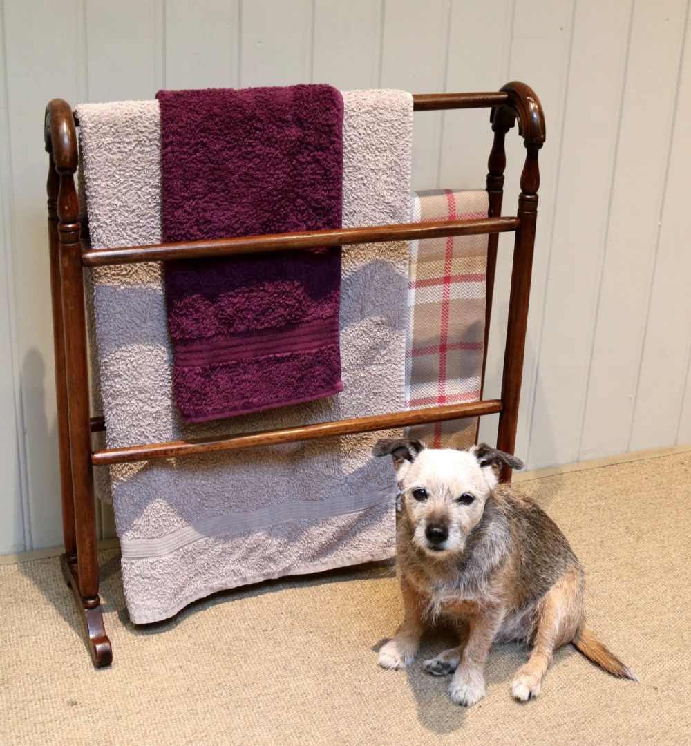 Victorian Mahogany Towel Rail View IX