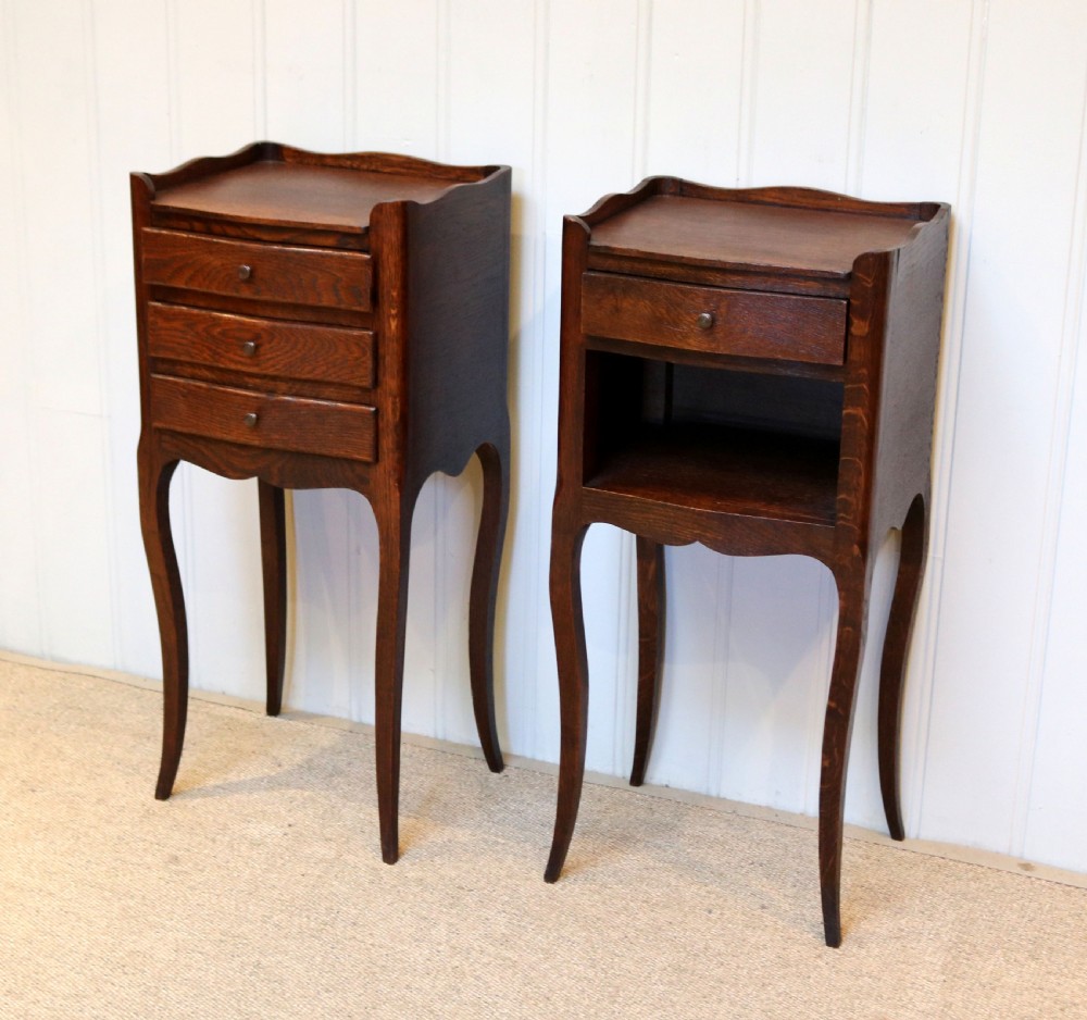 Pair Of French Oak Bedside Cabinets View II