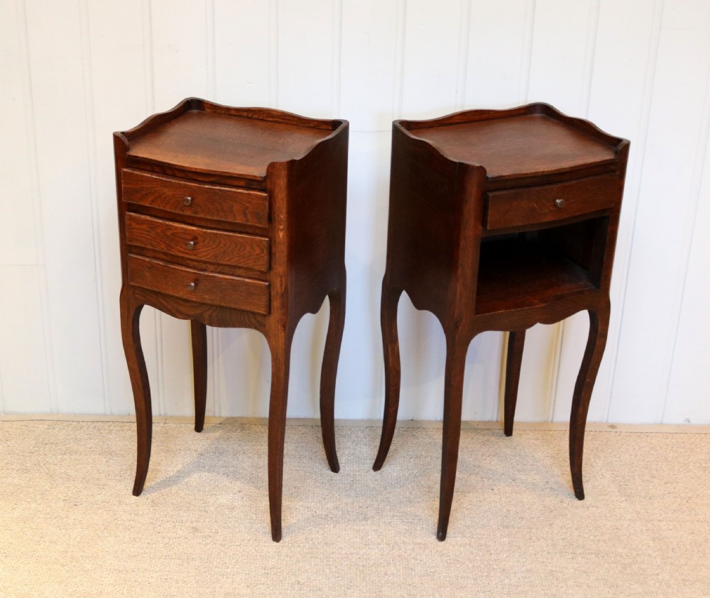 Pair Of French Oak Bedside Cabinets View III