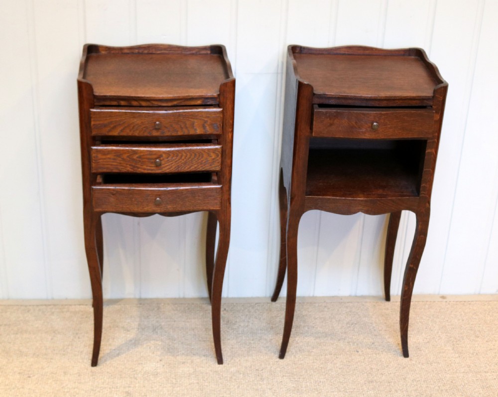Pair Of French Oak Bedside Cabinets View VI