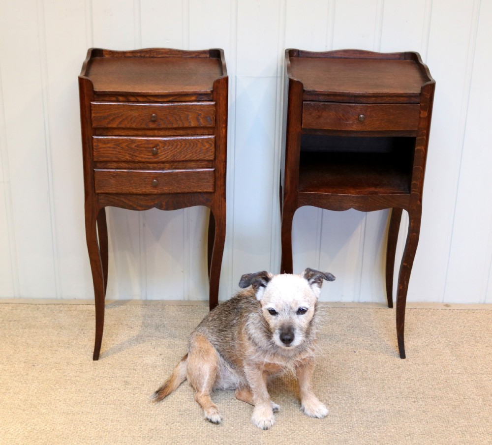 Pair Of French Oak Bedside Cabinets View VII