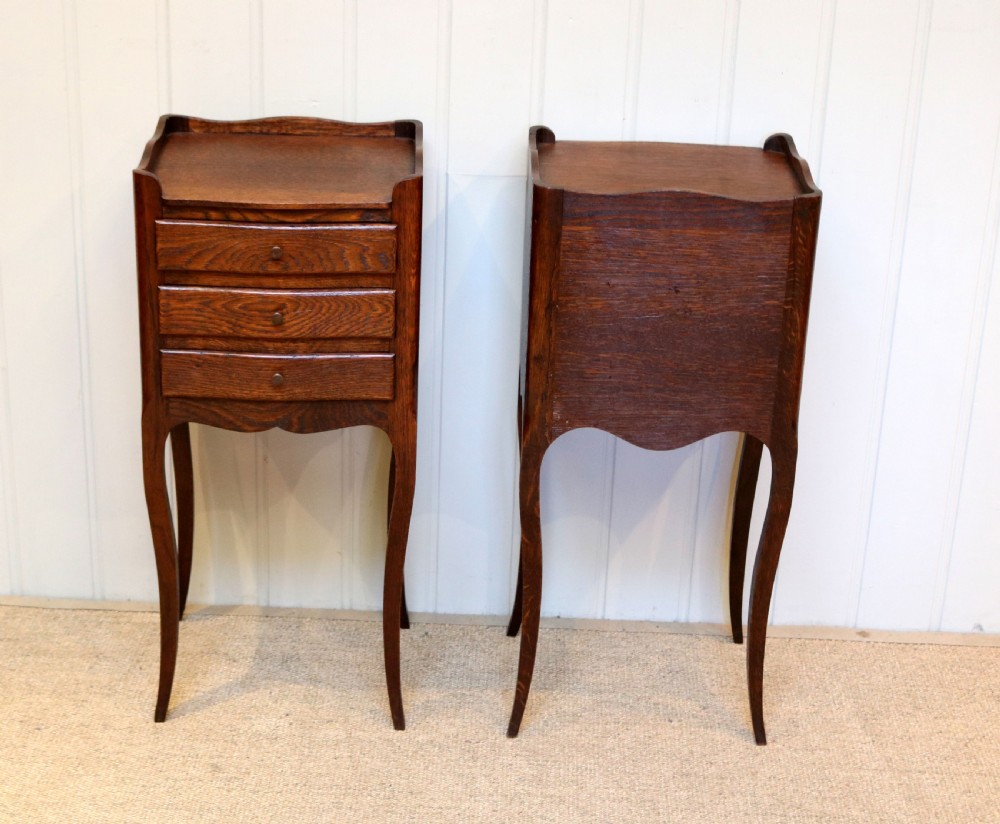 Pair Of French Oak Bedside Cabinets View VIII