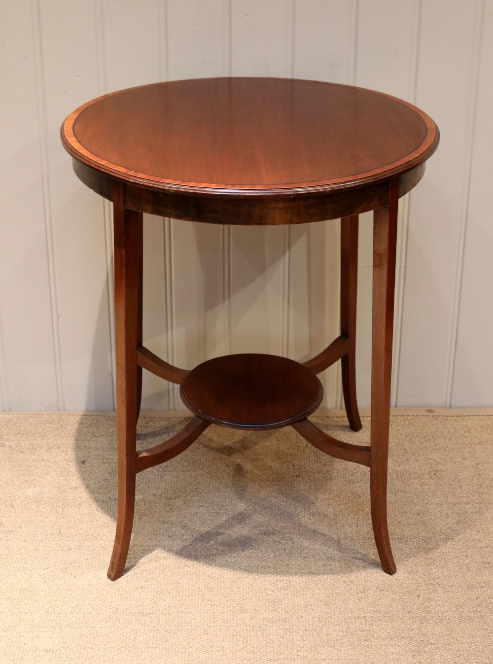 Circular Mahogany Occasional Table View III