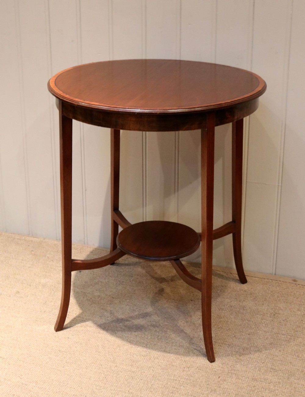 Circular Mahogany Occasional Table View V