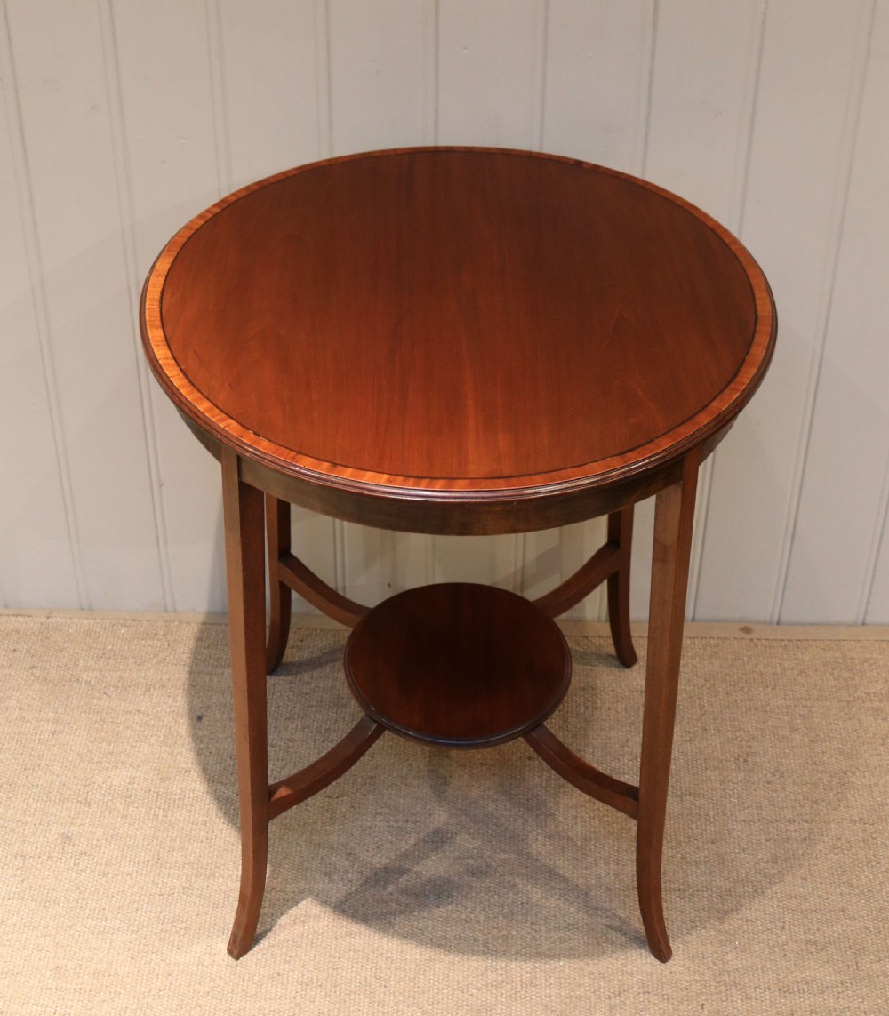 Circular Mahogany Occasional Table View VIII