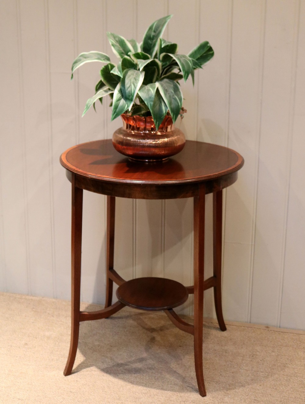 Circular Mahogany Occasional Table View IX