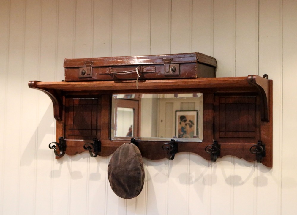 French Oak Mirrored Shelf View III