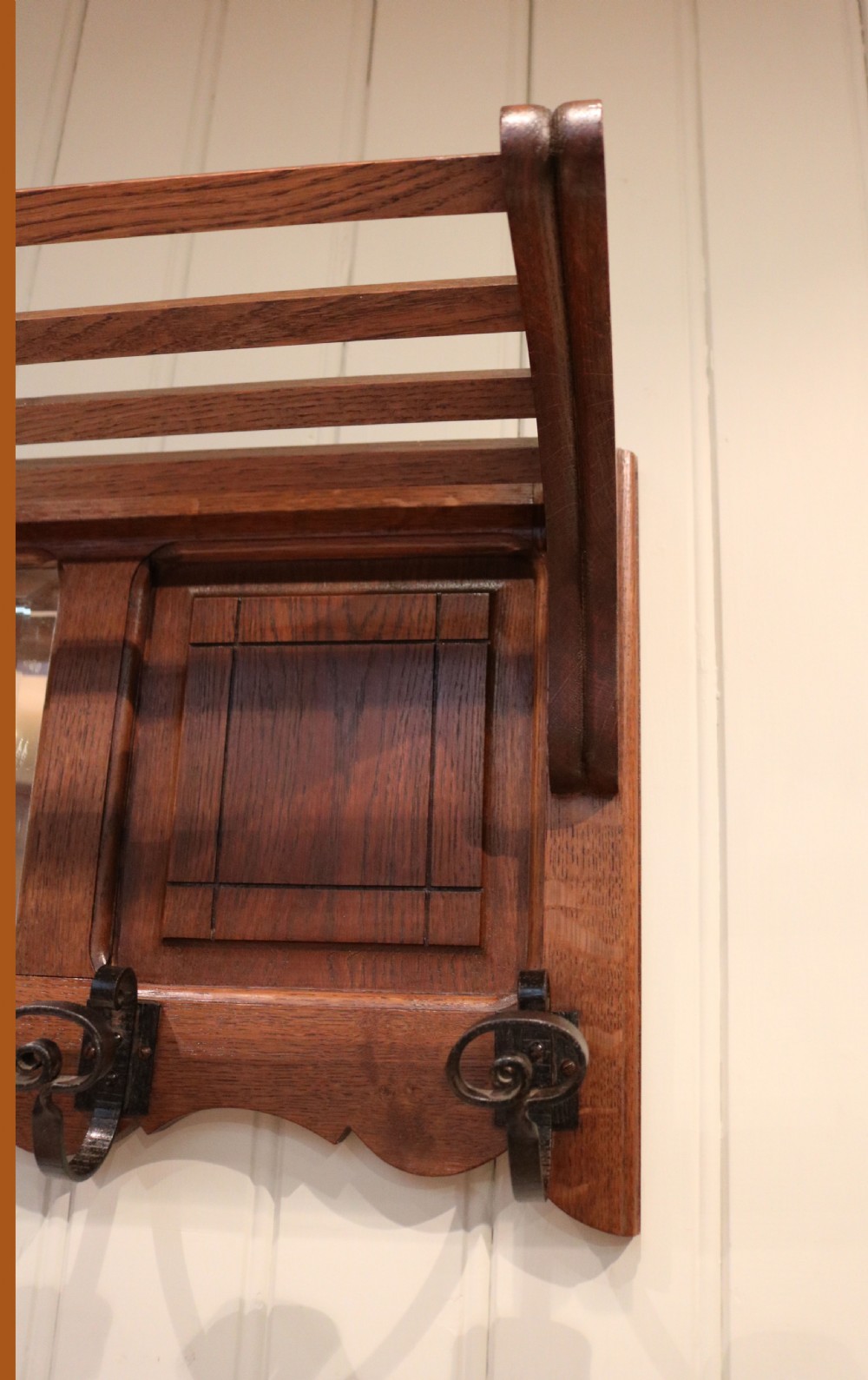 French Oak Mirrored Shelf View VIII